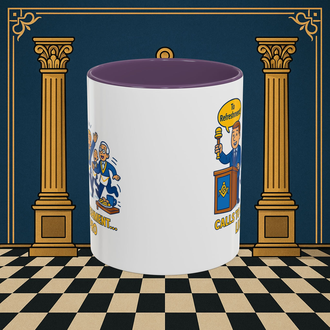 Masonic Mugs - Masonic Refreshment Revelry: Fraternal Lodge Humor, Junior Warden Printify