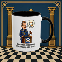 Masonic Mugs - Biscuits on the Brain - Senior Warden Printify