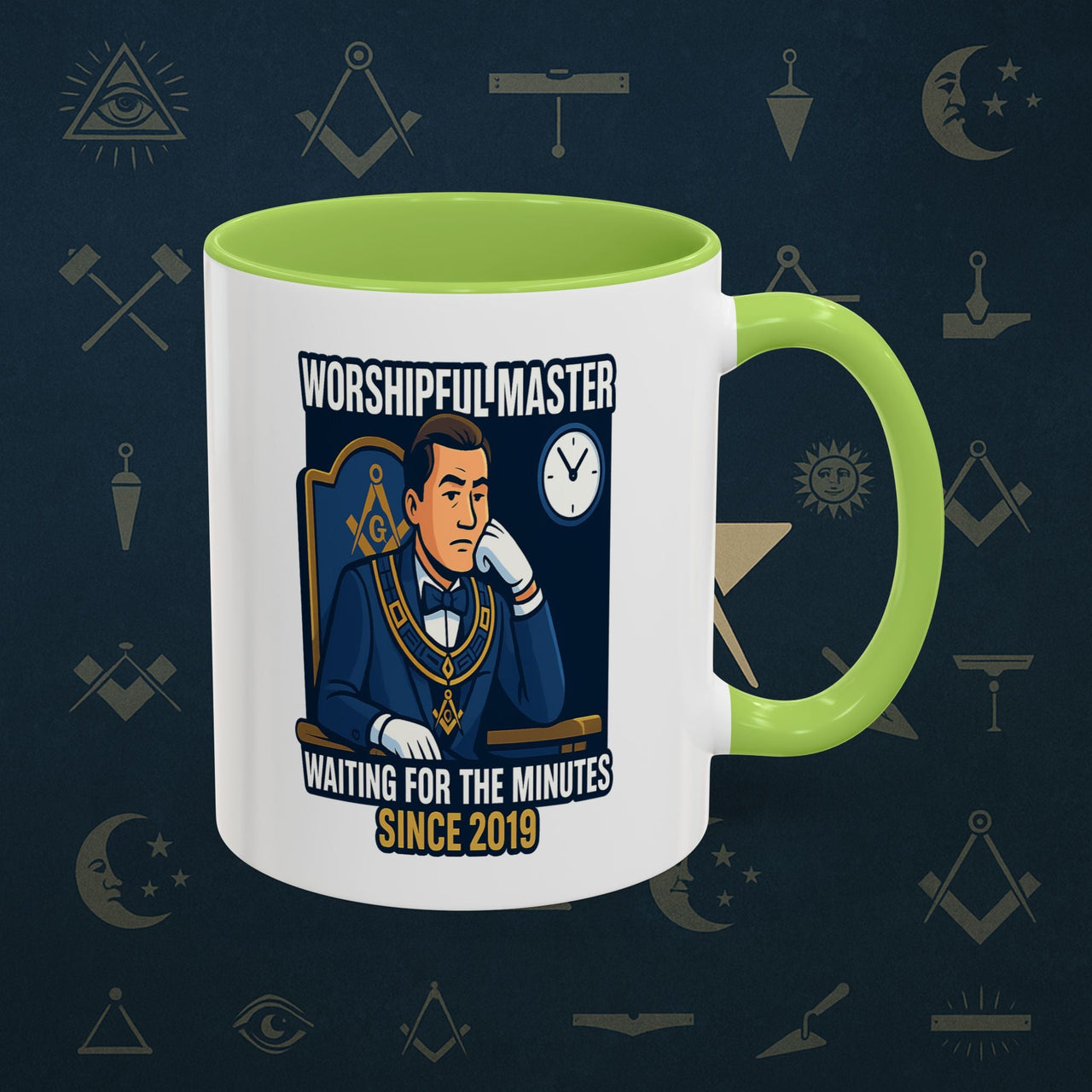 Masonic Mugs - Masonic Monotony - Worshipful Master Printify