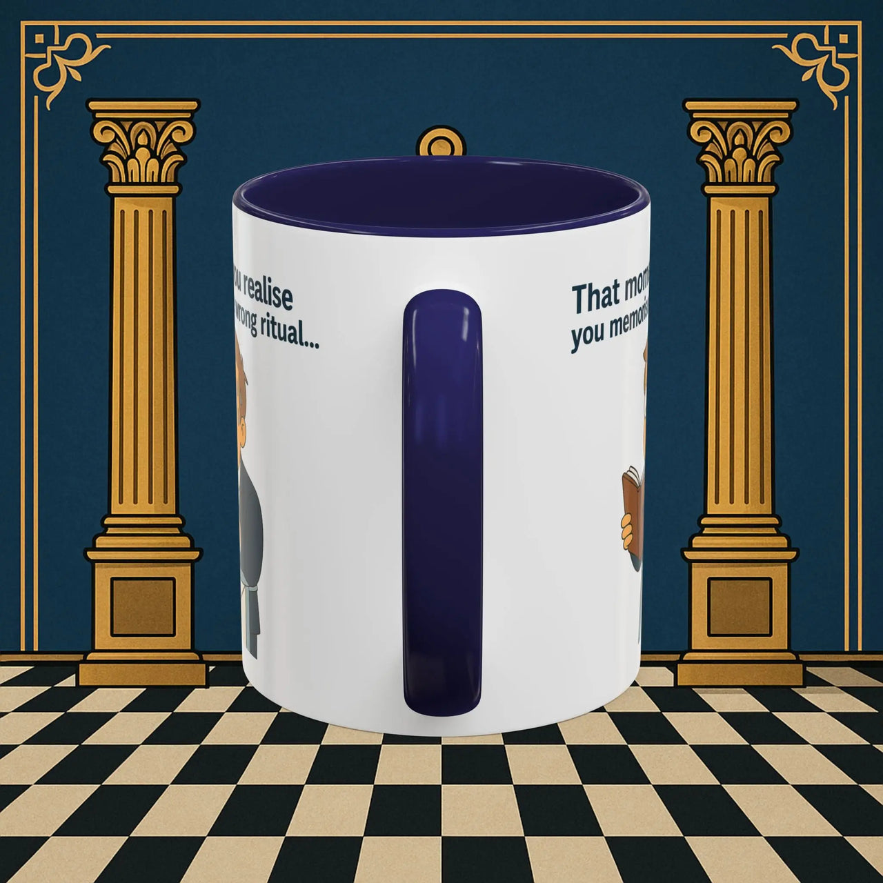 Masonic Mugs Ready to Go – Wrong Ritual (Accent Coloured 11oz Mug) Printify