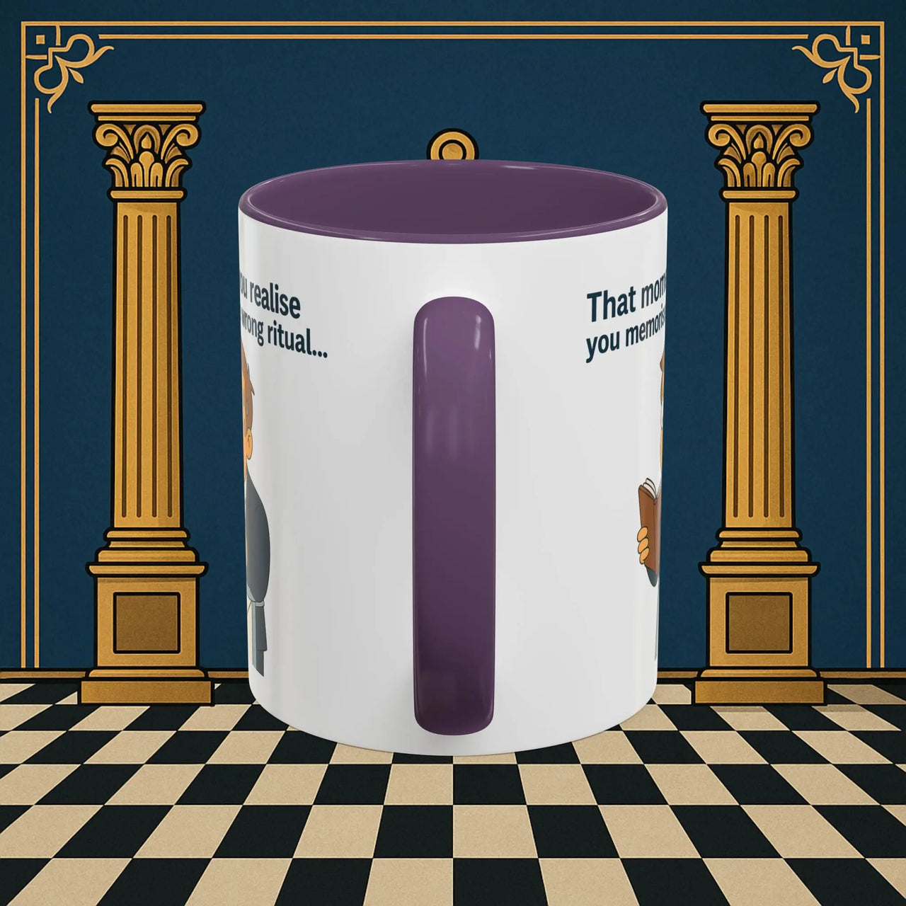 Masonic Mugs Ready to Go – Wrong Ritual (Accent Coloured 11oz Mug) Printify