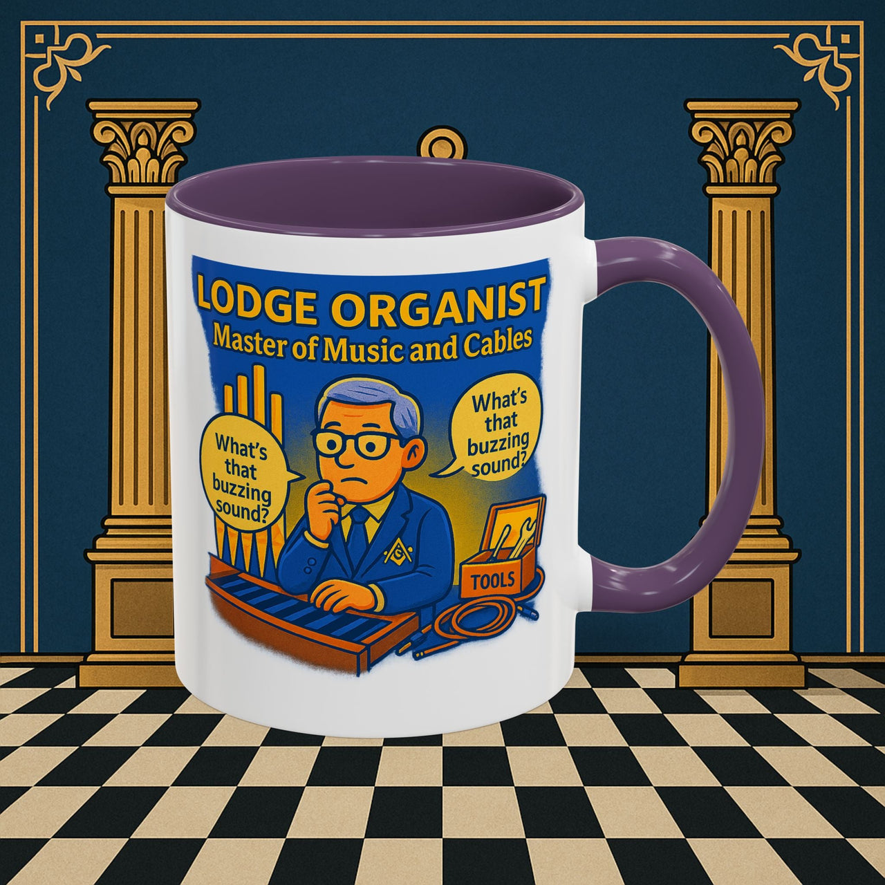 Masonic Mugs - Buzz Kill - Organist Printify