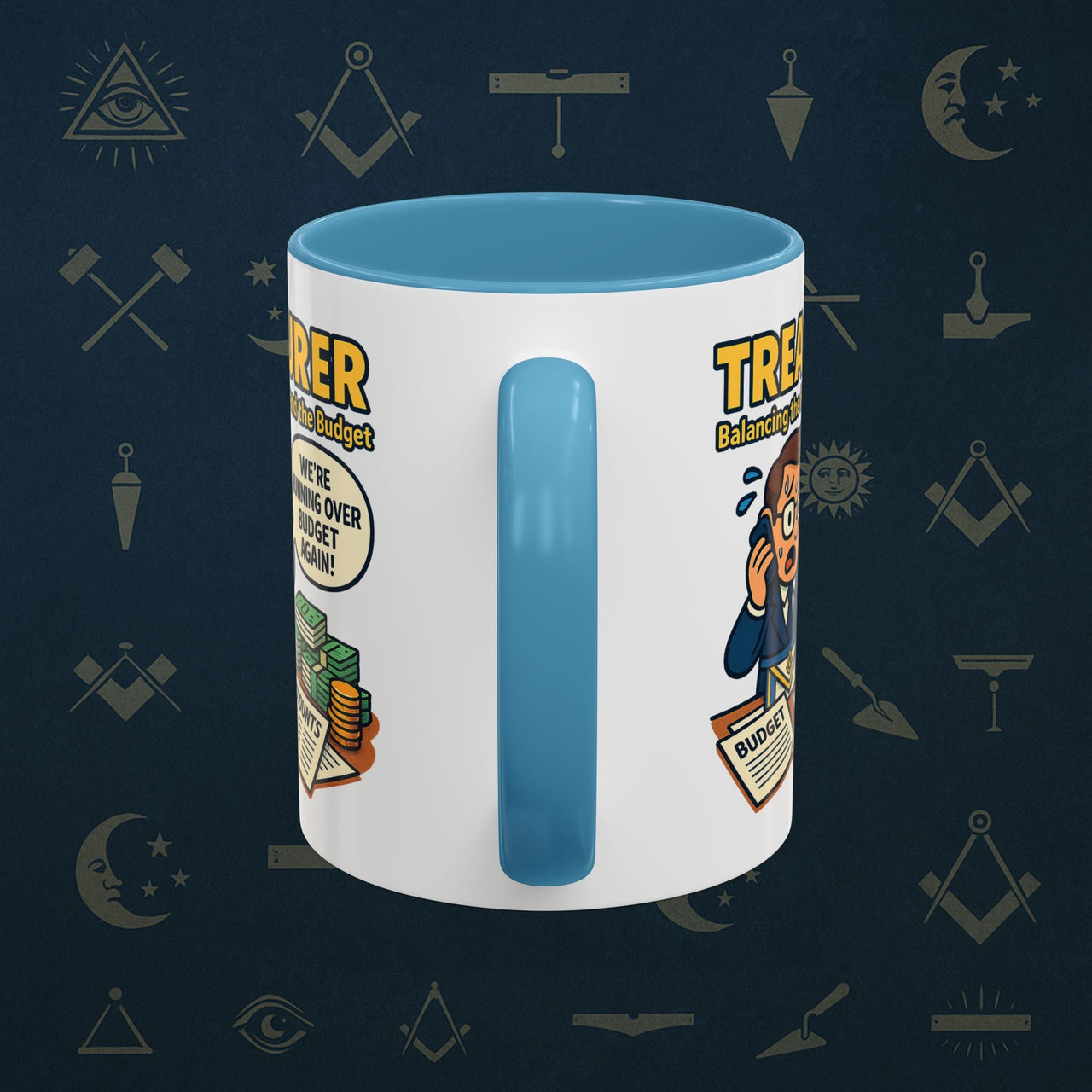 Masonic Mugs - Budget Blues - Treasurer Printify