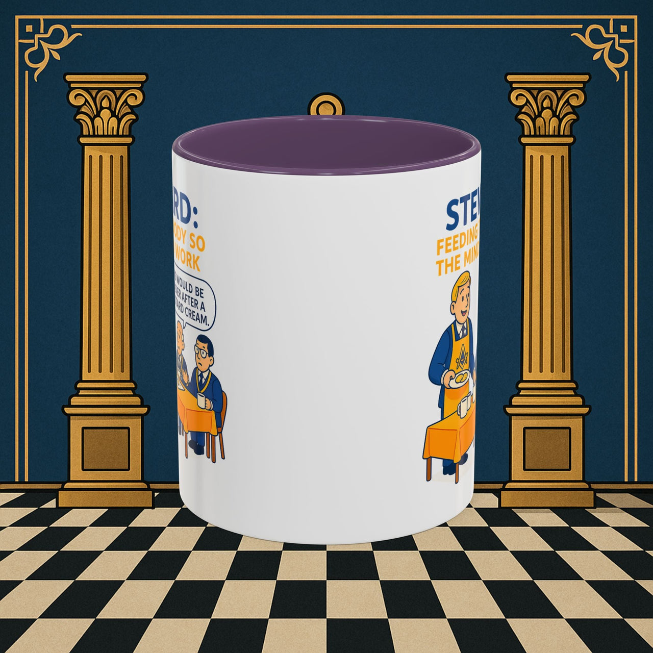 Masonic Mugs - Refreshment of Reason - Steward Printify