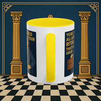 Masonic Mugs Ready to Go – Learn Your Ritual (Accent Coloured 11oz Mug) Printify