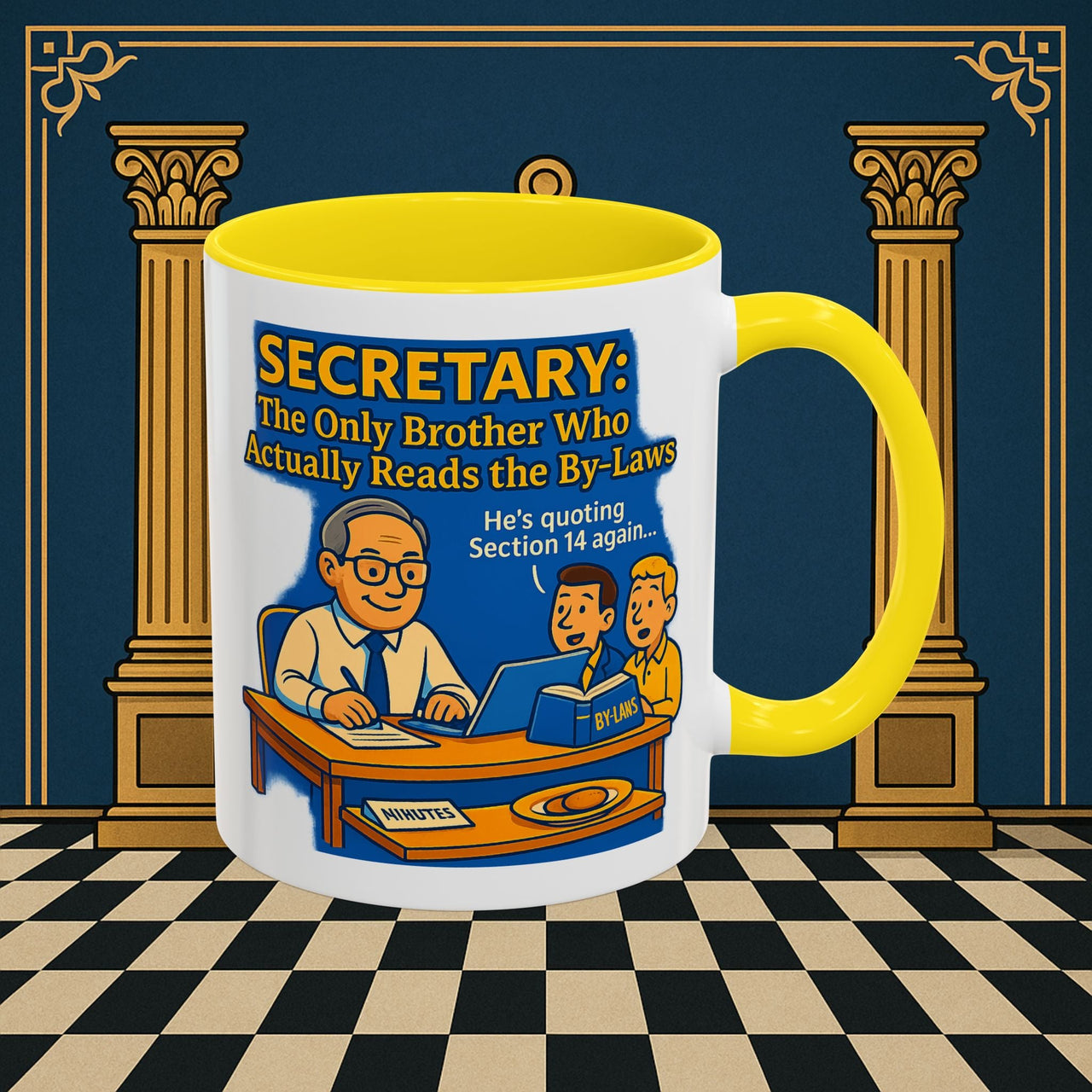 Masonic Mugs - Bureaucratic Bliss - Secretary Printify