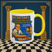 Masonic Mugs - Bureaucratic Bliss - Secretary Printify