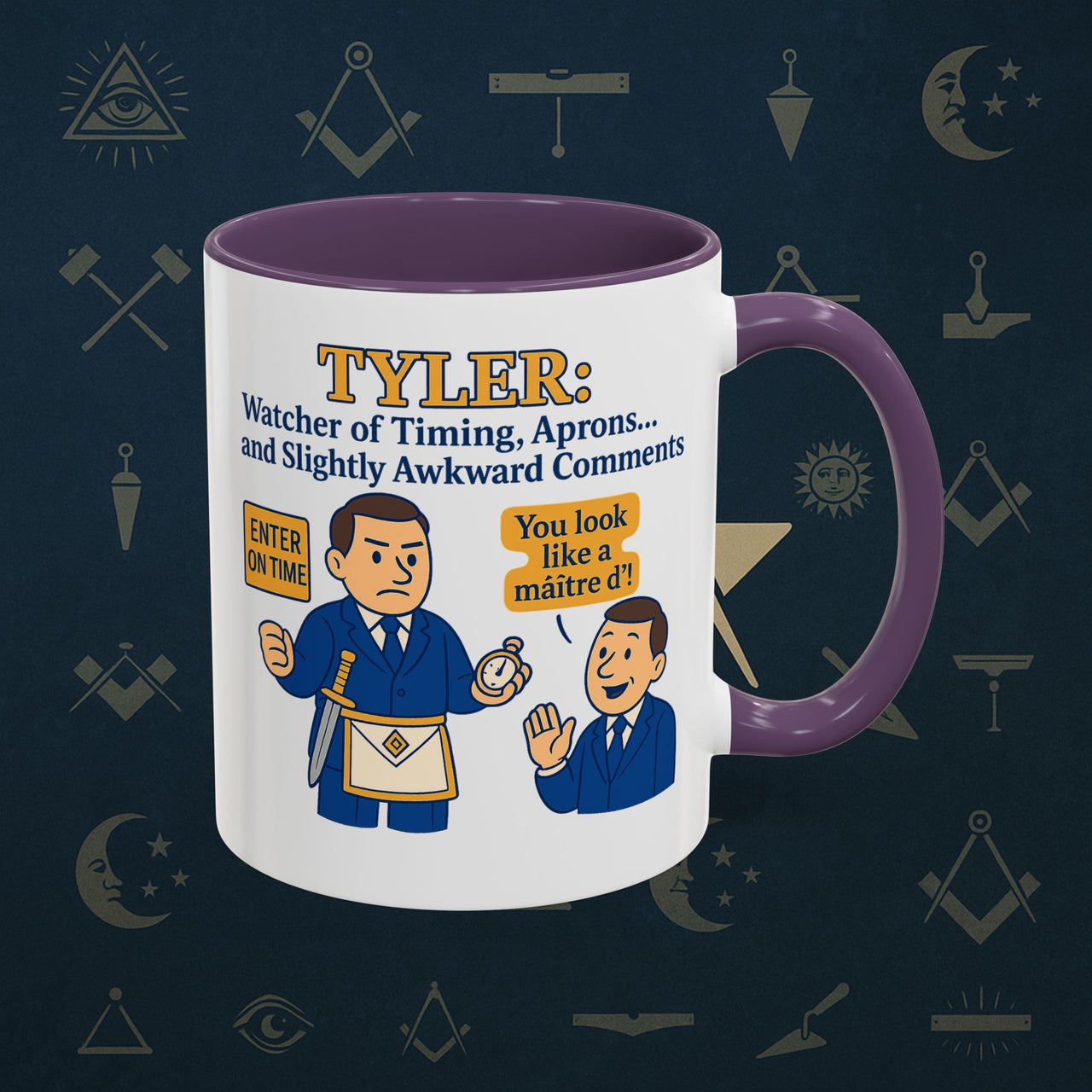 Masonic Mugs - Tyler's Awkward Moment - Tyler Printify