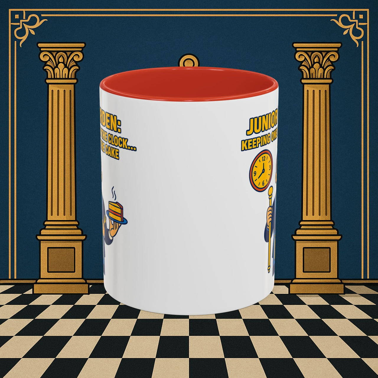 Masonic Mugs - Masonic Vigilance: Junior Warden's Timekeeping Duty,  Junior Warden Printify