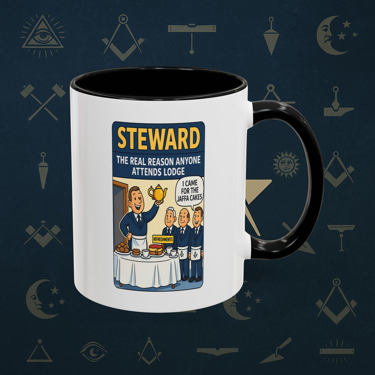 Masonic Mugs - Cake and Conspiracy - Steward Printify