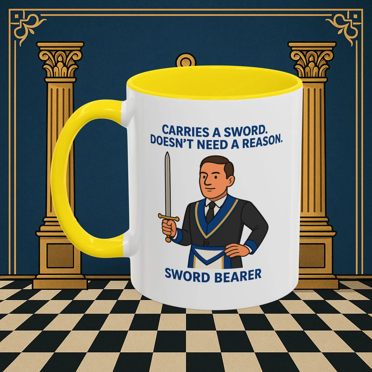 Masonic Mugs - Sword of Mystery - Provincial Sword Bearer Printify