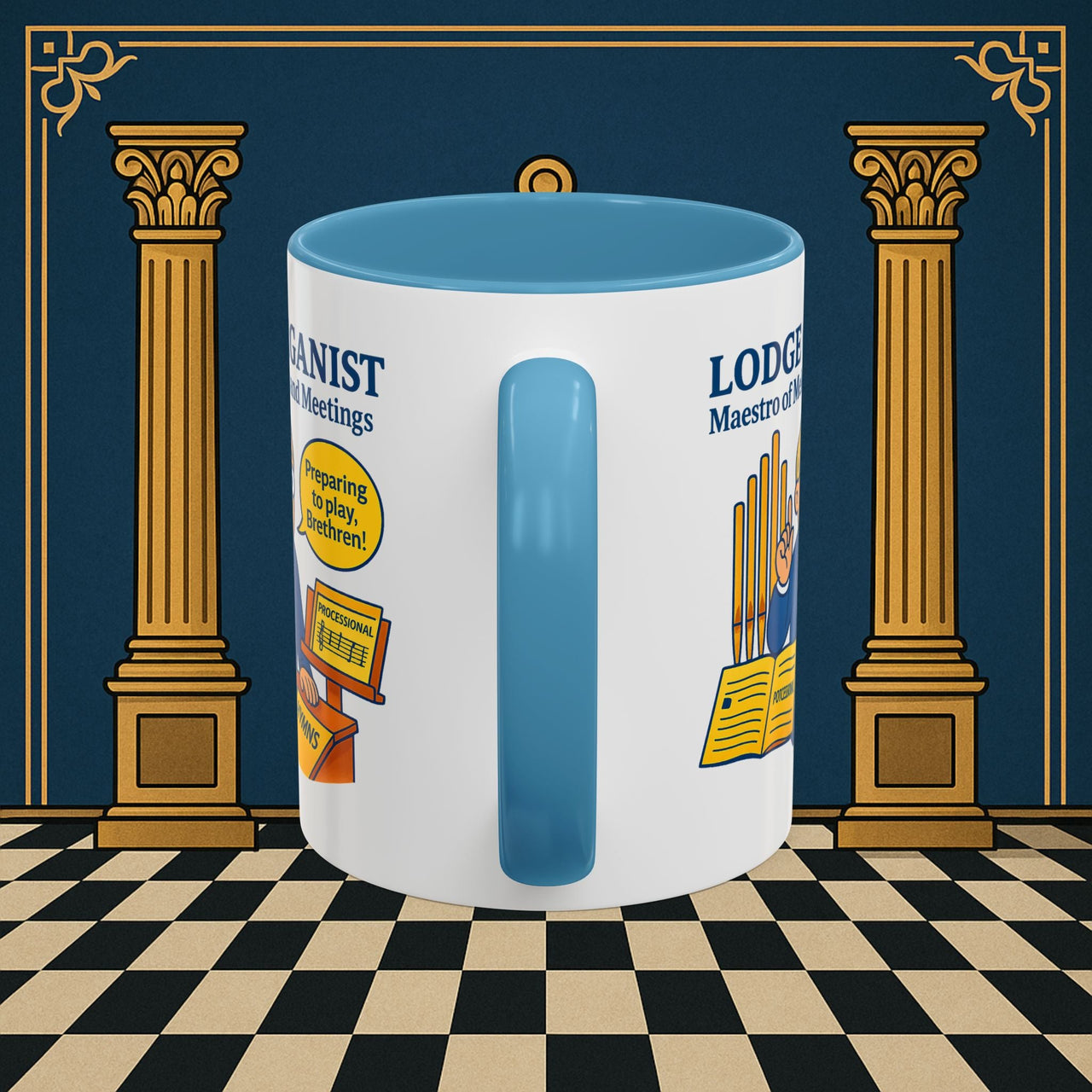 Masonic Mugs - Maestro of Melodies - Organist Printify