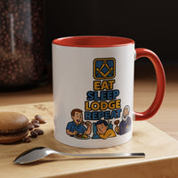 Masonic Mugs Ready to Go – Eat Sleep Lodge Repeat (Accent Coloured 11oz Mug) Printify
