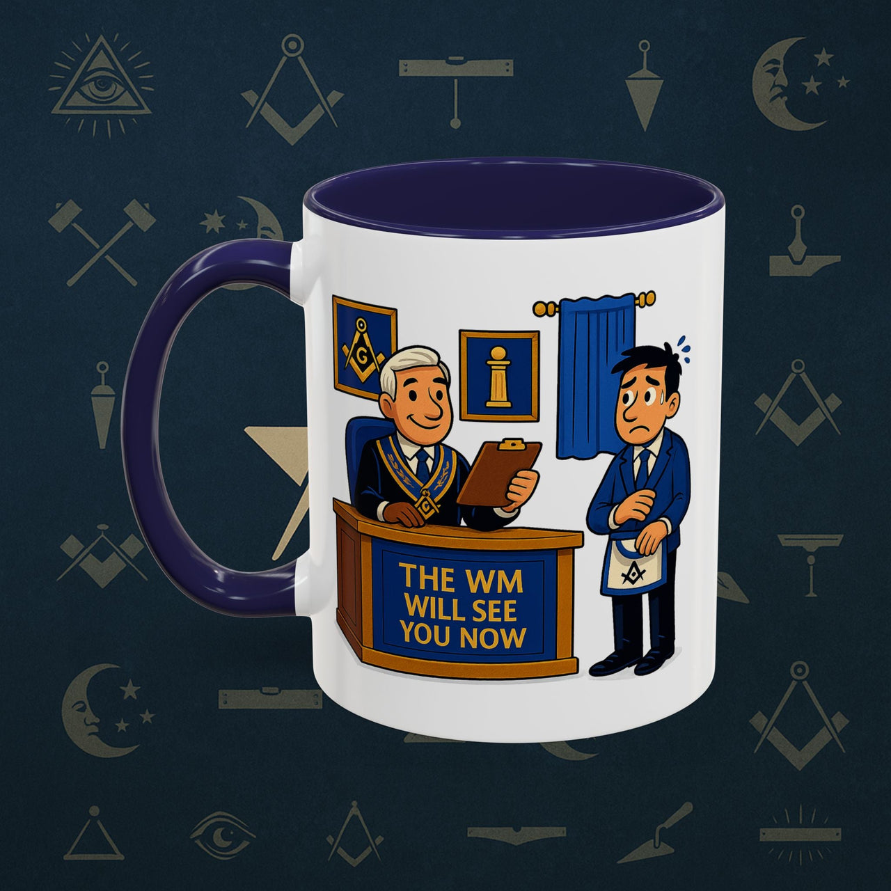 Masonic Mugs - The Masonic Moment - Worshipful Master Printify
