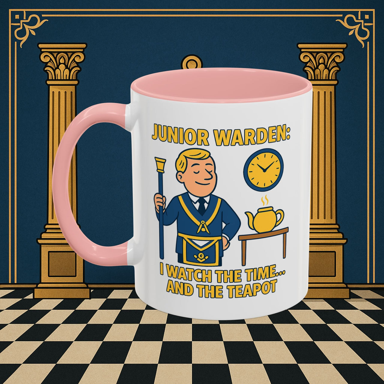 Masonic Mugs - Masonic Moments: Lodge Officer's Tea Time, Junior Warden Printify