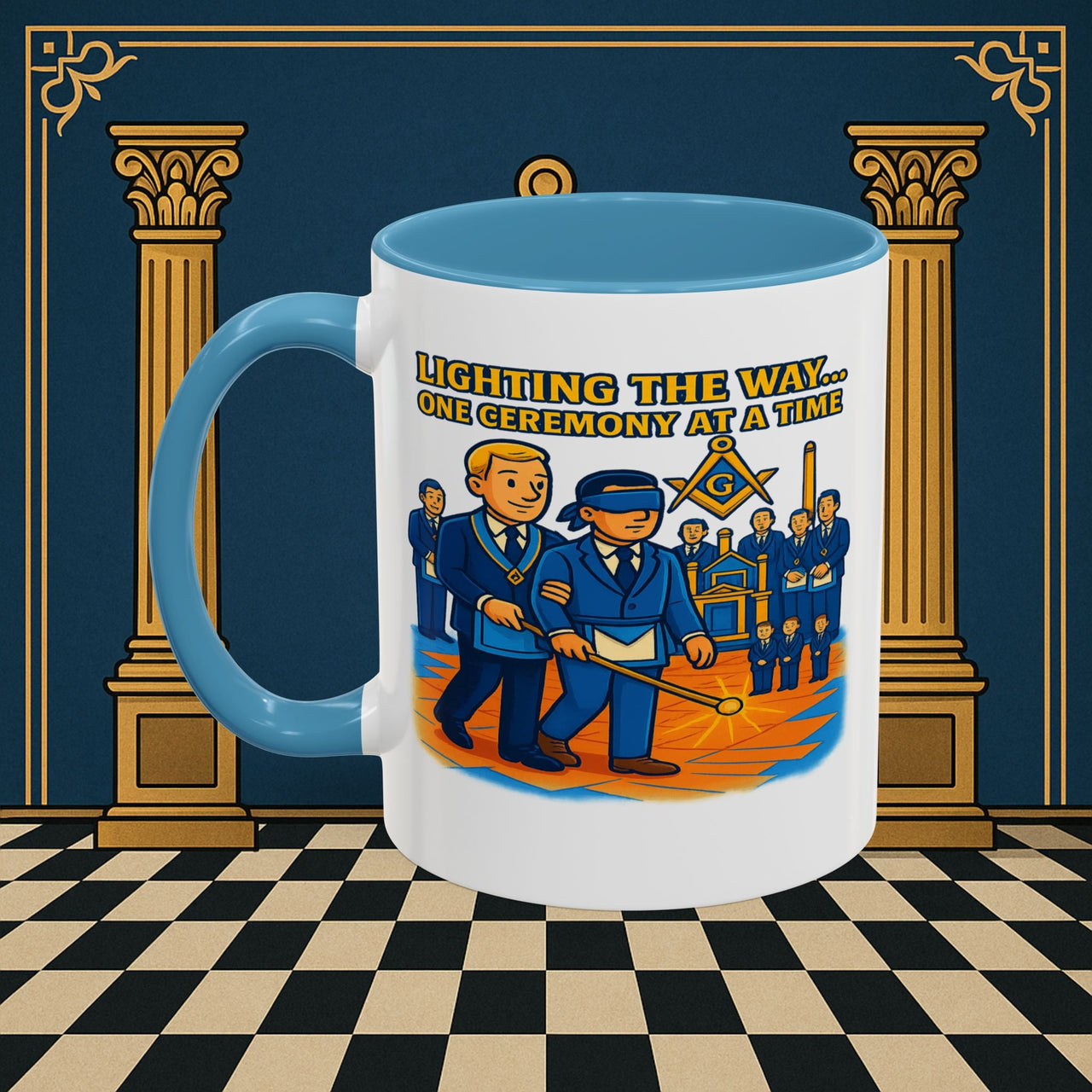 Masonic Mugs - Illuminated Brotherhood - Senior Deacon Printify