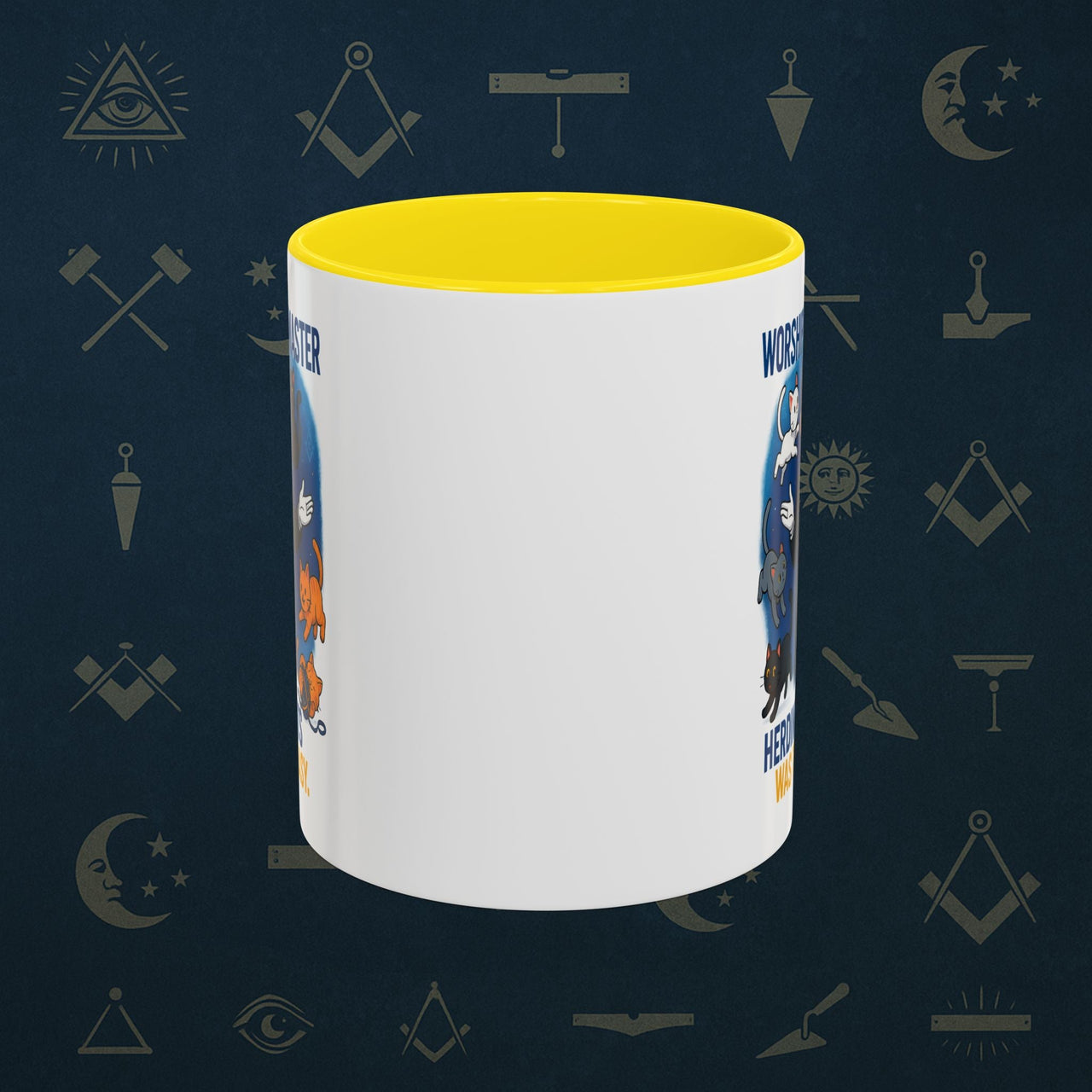 Masonic Mugs - Masonic Cats Assemble - Worshipful Master Printify