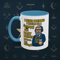 Masonic Mugs – Grumpy Old Past Master (Accent Coloured 11oz Mug) Printify