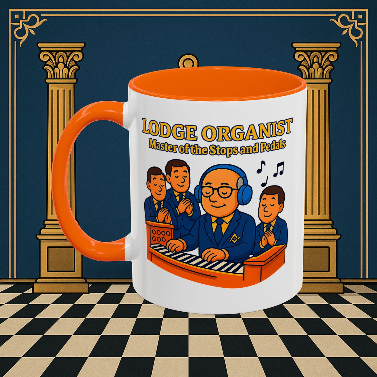 Masonic Mugs - Lodge Maestro - Organist Printify