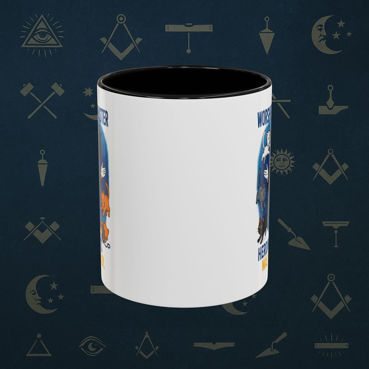 Masonic Mugs - Masonic Cats Assemble - Worshipful Master Printify