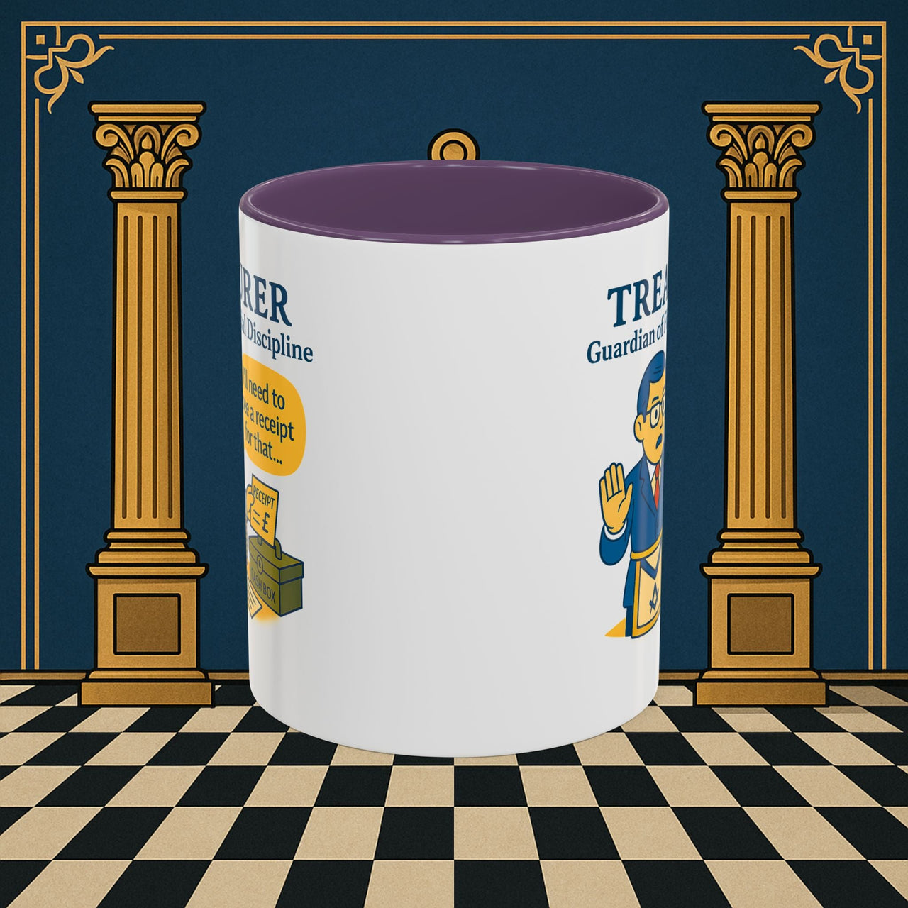 Masonic Mugs - Treasurer's Tally - Treasurer Printify