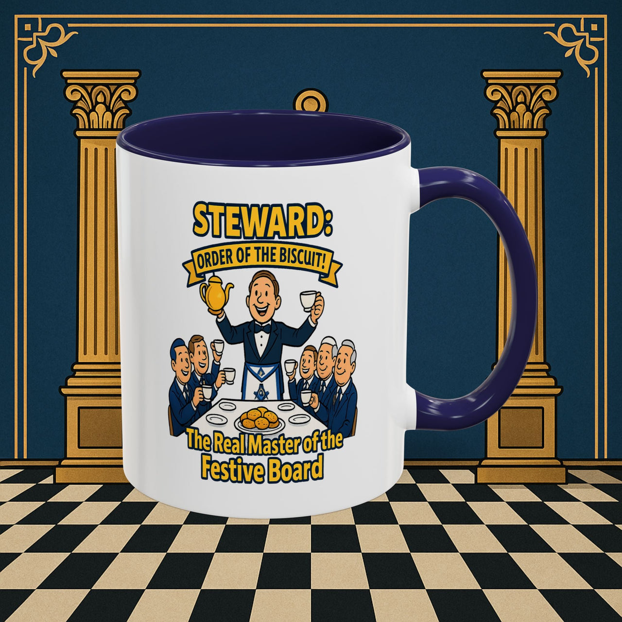 Masonic Mugs - Masonic Tea Party - Steward Printify