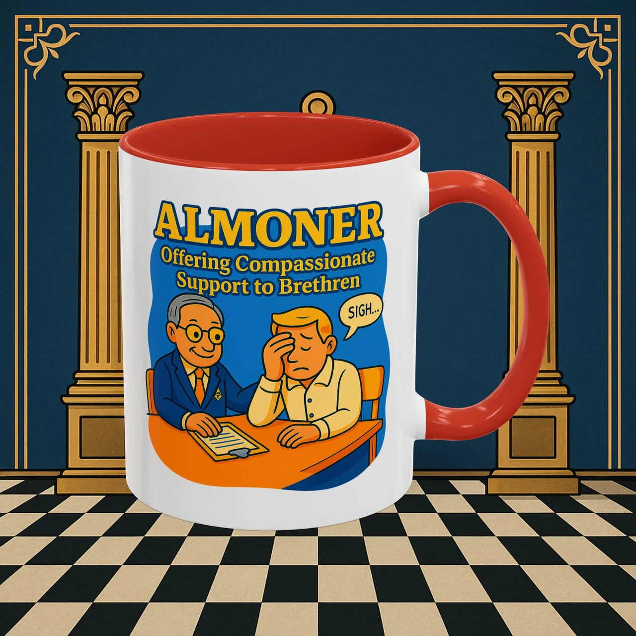 Masonic Mugs - Bureaucratic Empathy - Almoner Printify