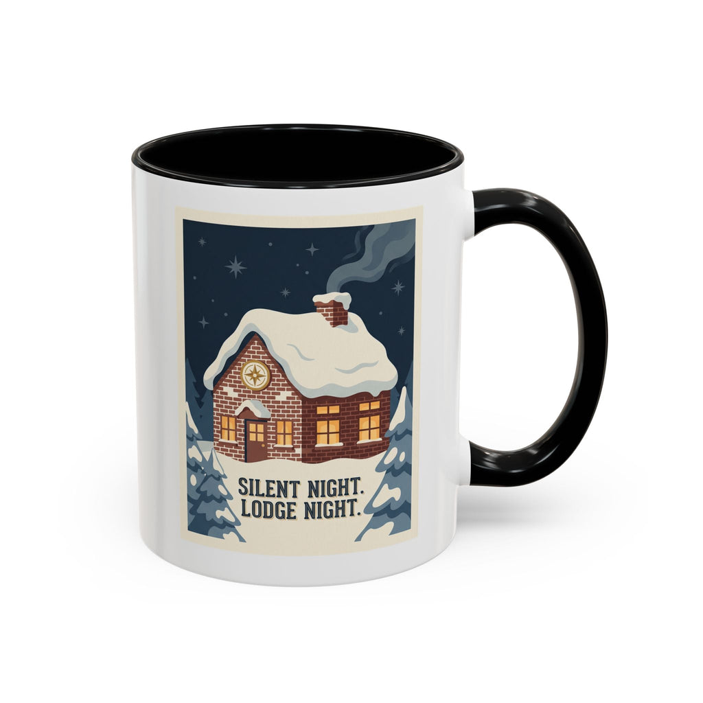 Silent Night Lodge Night Masonic Mug Printify