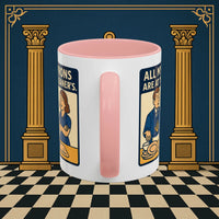 Masonic Mugs Ready to Go – All My Aprons Are at the Cleaner’s (Accent Coloured 11oz Mug) Printify