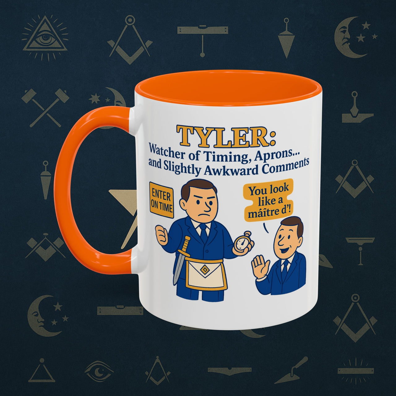 Masonic Mugs - Tyler's Awkward Moment - Tyler Printify