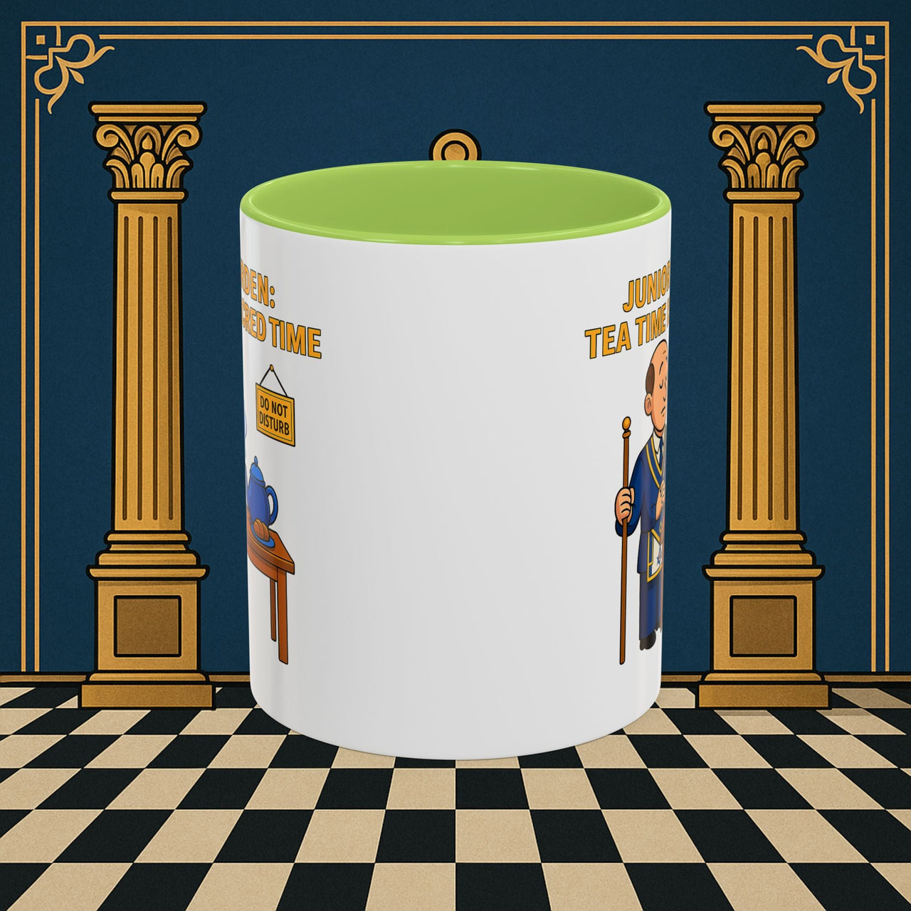 Masonic Mugs - Junior Warden: Tea Time is Sacred, Junior Warden Printify