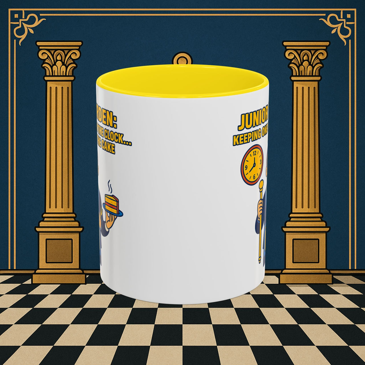 Masonic Mugs - Masonic Vigilance: Junior Warden's Timekeeping Duty,  Junior Warden Printify