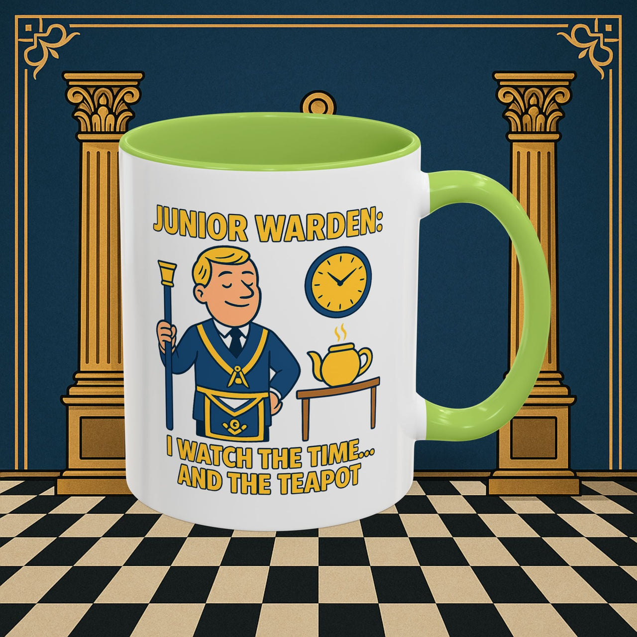 Masonic Mugs - Masonic Moments: Lodge Officer's Tea Time, Junior Warden Printify