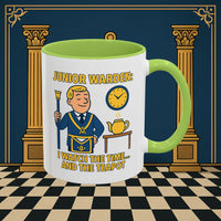 Masonic Mugs - Masonic Moments: Lodge Officer's Tea Time, Junior Warden Printify