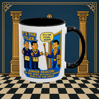 Masonic Mugs - Masonic Mysteries Unveiled: Lodge Leadership Comedy, Junior Deacon Printify