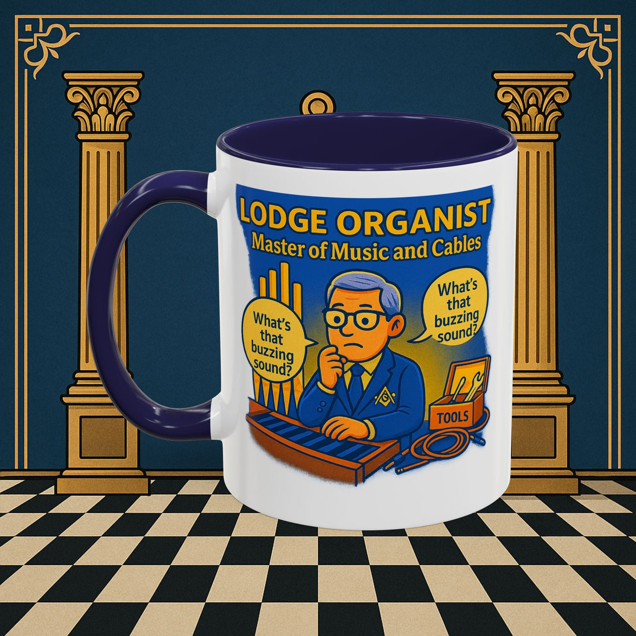 Masonic Mugs - Buzz Kill - Organist Printify