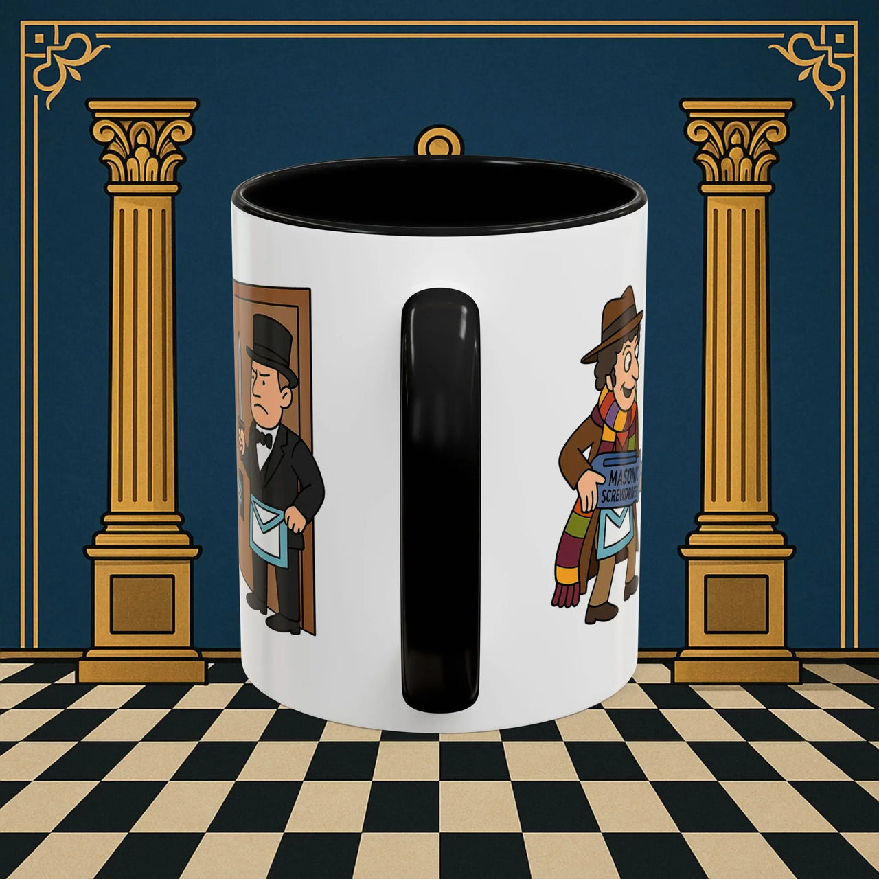 Masonic Mugs – Master of Improvisation (Accent Coloured 11oz Mug) Printify