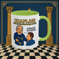 Masonic Mugs - Divine Guidance - Chaplain Printify