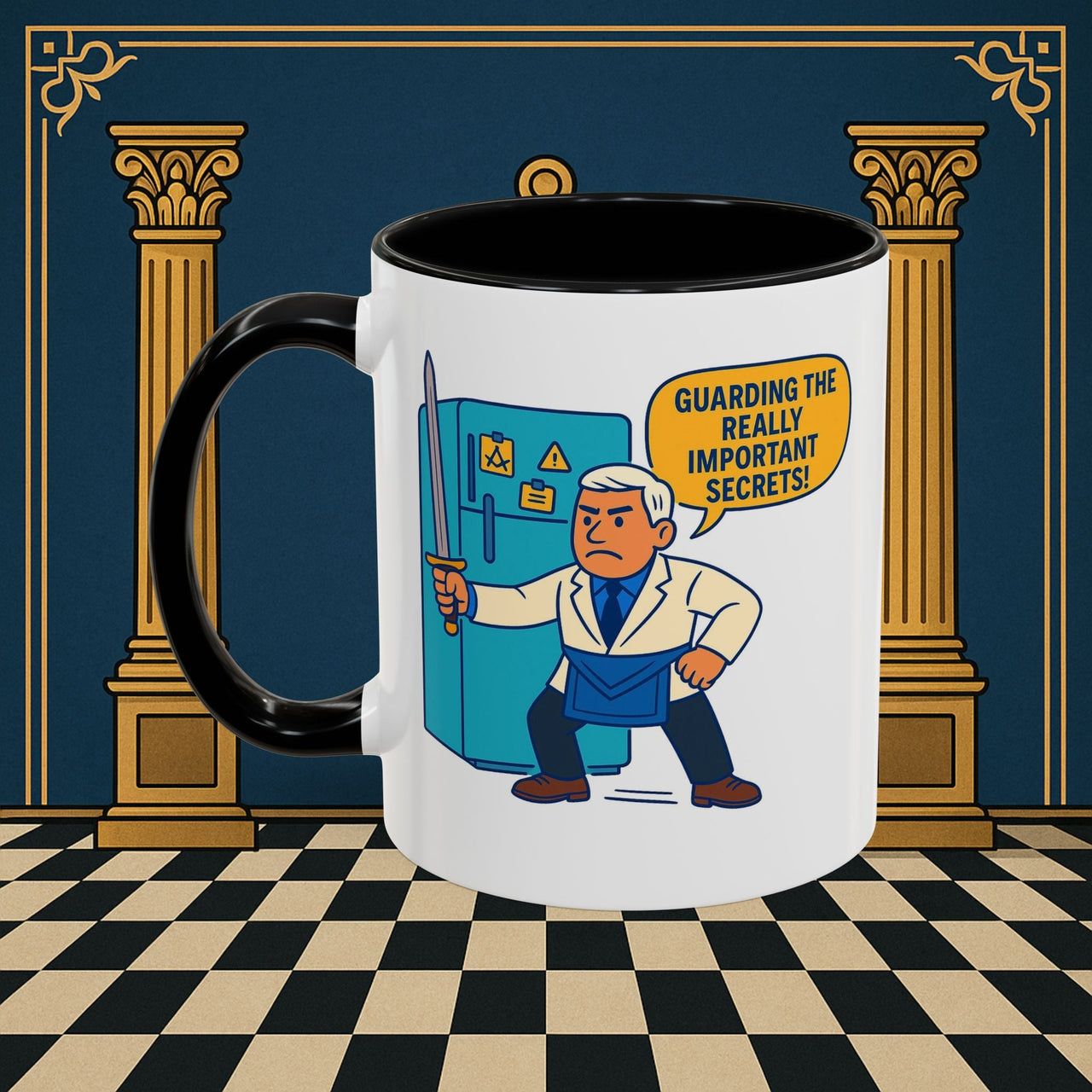 Masonic Mugs - Top Secret Fridge - Tyler Printify