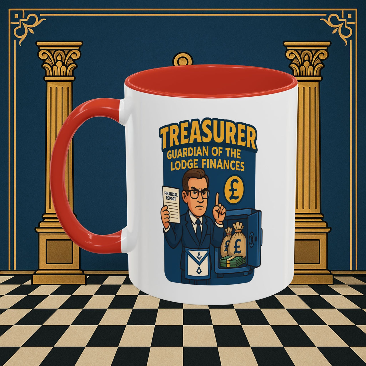 Masonic Mugs - Masonic Money Master - Treasurer Printify