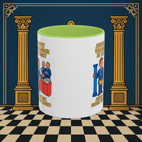 Masonic Mugs - Day/Night Professional: Dual Persona Comic Illustration, Junior Warden Printify