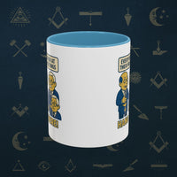 Masonic Mugs Ready to Go – Hang In There! (Accent Coloured 11oz Mug) Printify