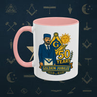 Masonic Mugs - Masonic Golden Jubilee - 50 years anniversary Printify