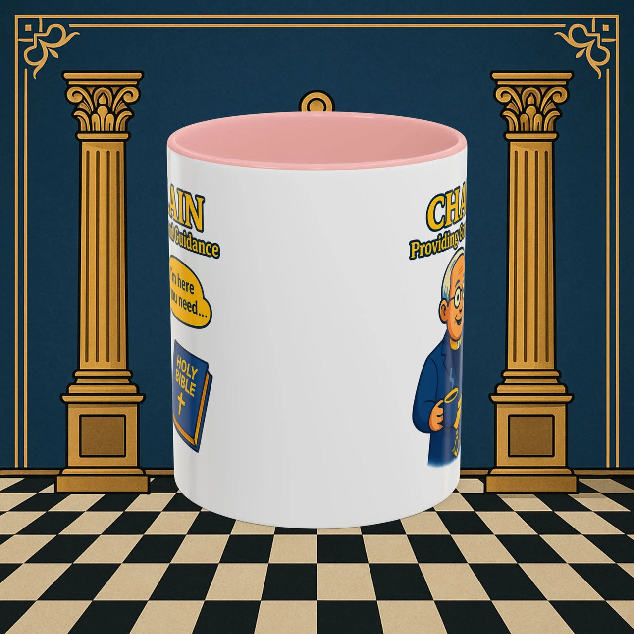 Masonic Mugs Ready to Go - Comfort in Faith - Chaplain Printify