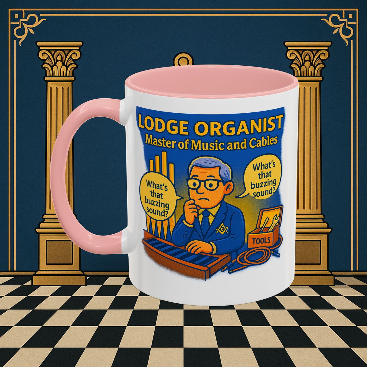 Masonic Mugs - Buzz Kill - Organist Printify