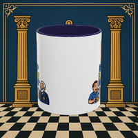Masonic Mugs Ready to Go – Eat Sleep Lodge Repeat (Accent Coloured 11oz Mug) Printify