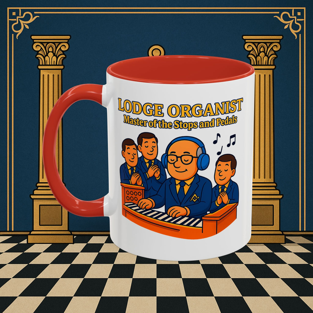 Masonic Mugs - Lodge Maestro - Organist Printify