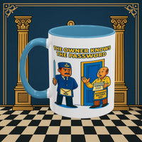 Masonic Mugs - Accent Coloured 11oz Mug - Masonic Mayhem - Inner Guard Printify