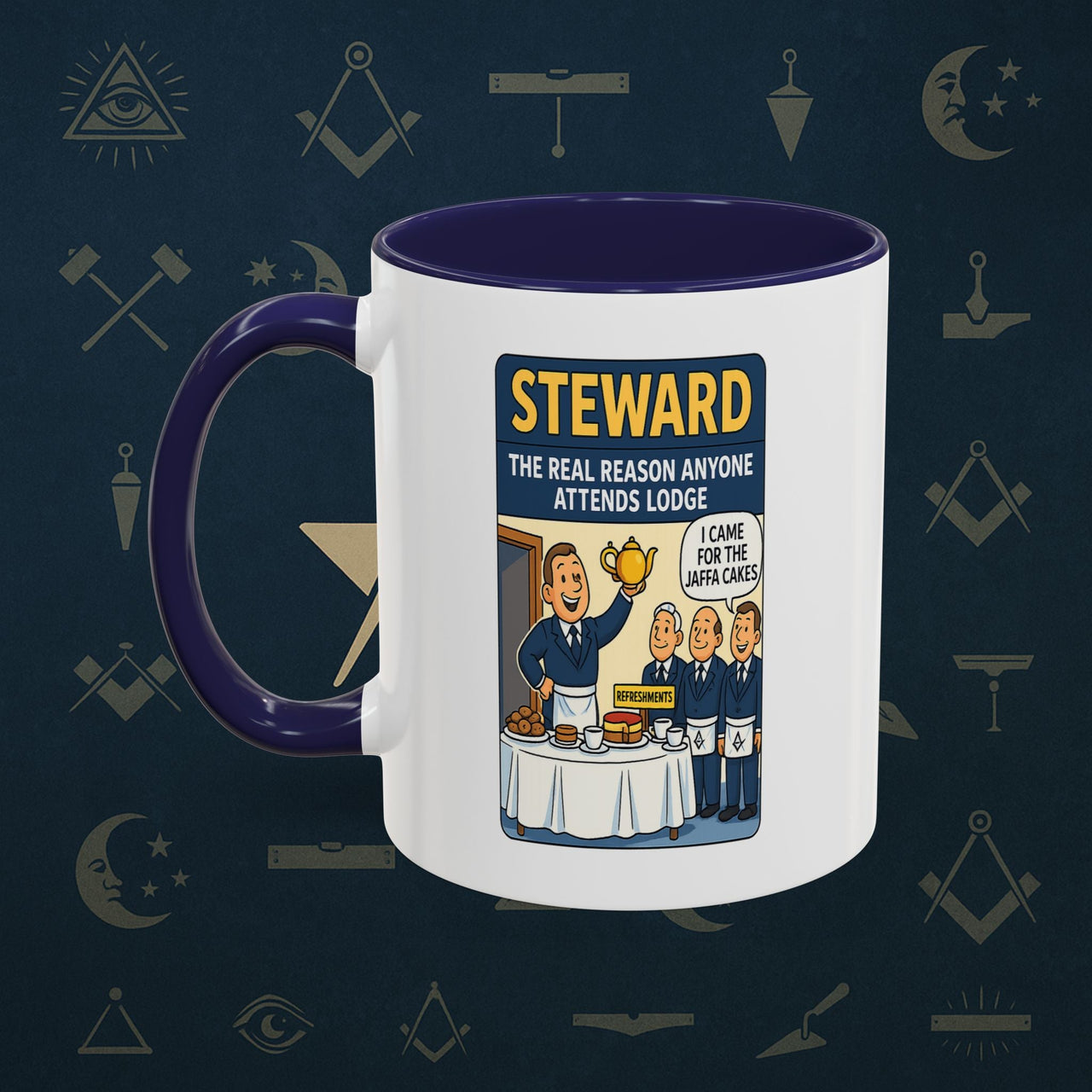 Masonic Mugs - Cake and Conspiracy - Steward Printify