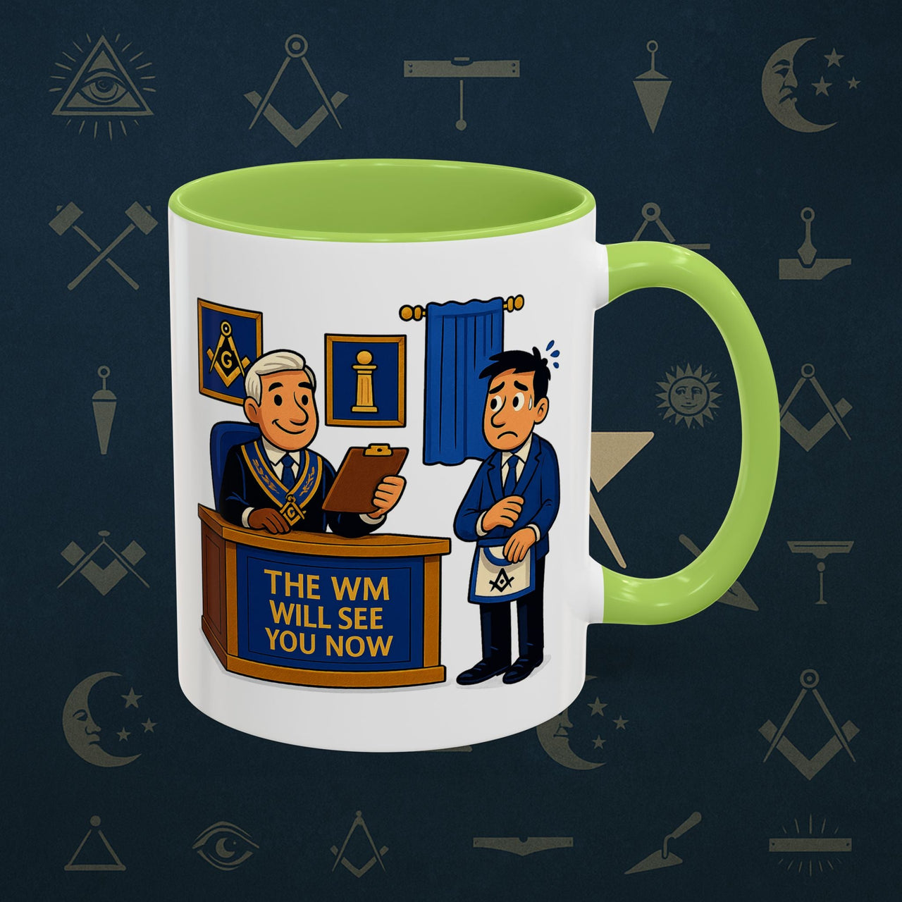 Masonic Mugs - The Masonic Moment - Worshipful Master Printify